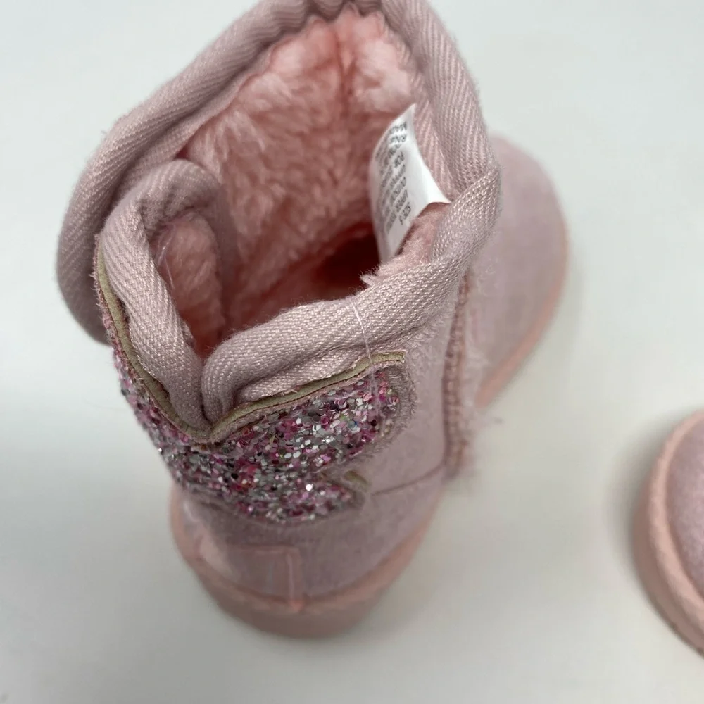 Pink Toddler Girl Lined Boots Size 5